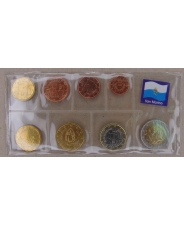 Сан-Марино Набор 8 монет 1, 2, 5, 10, 20, 50 центов, 1, 2 евро 2017 - 2019 Новый дизайн UNC арт. 1537